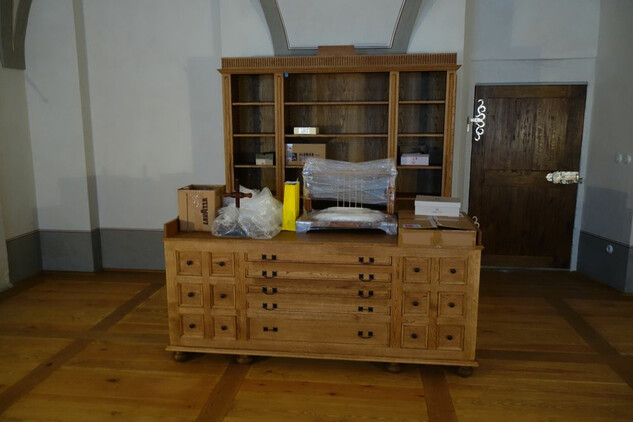 Starý konvent, fraterie - kopie předmětů pro instalaci knihvazačství